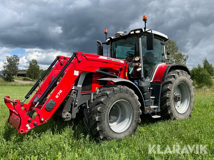Traktor Massey Ferguson 8S.225 Dyna-VT EXC med lastare