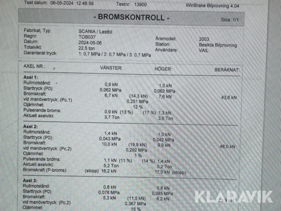 Billift Scania P114GB6X2, Malmö, Klaravik auktioner