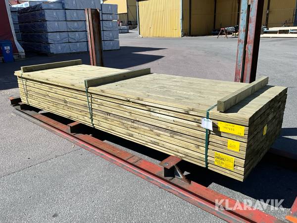 Virkespaket tryckimpregnerat trallvirke 28x120 518löpmeter