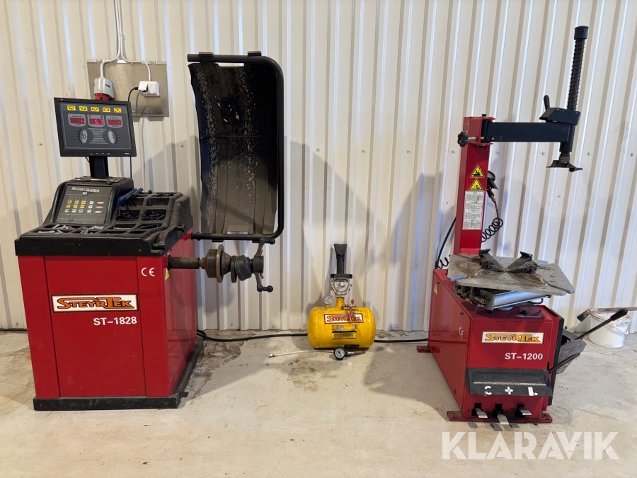 Däckmaskin och balanseringsmaskin SteyrTek ST-1828/ST-1200 2st