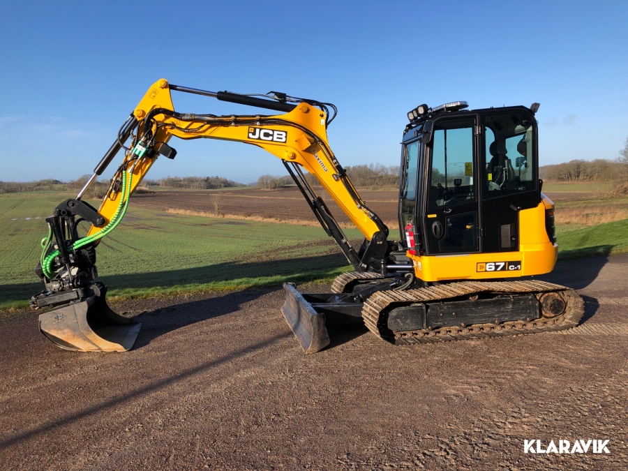 Bandgrävare JCB 67C-1 Grävsystem och Tiltrotator