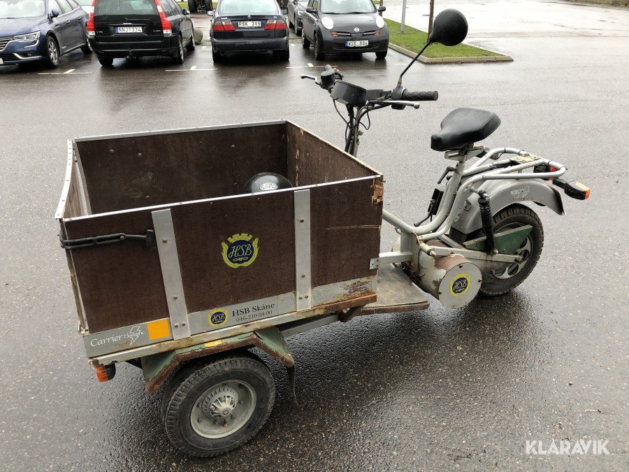Eldriven Flakmoped Norsjö Carrier Electric