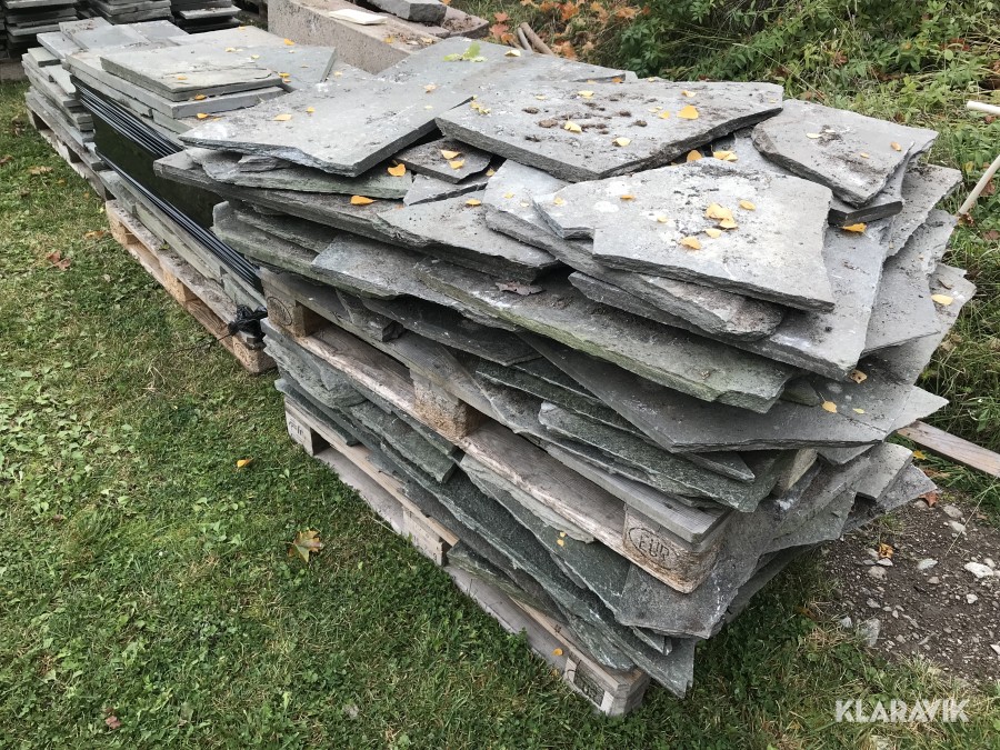 Skifferplattor ca 20 kvm
