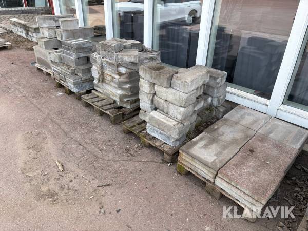 Marksten och plintar, blandat parti