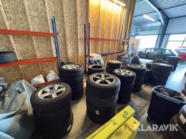 Sommar och vinterdäck 11 set Continental, Hankook m.fl.