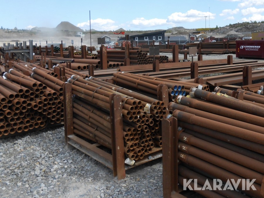 Stålpålar, borrör, plåt, balk och spont 