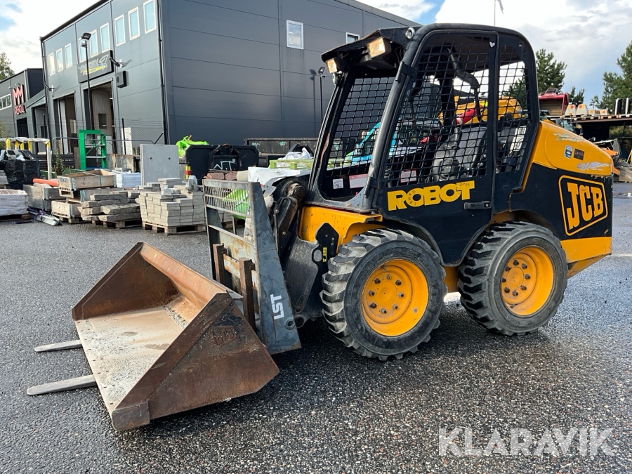 Kompaktlastare JCB Robot med skopa & gafflar