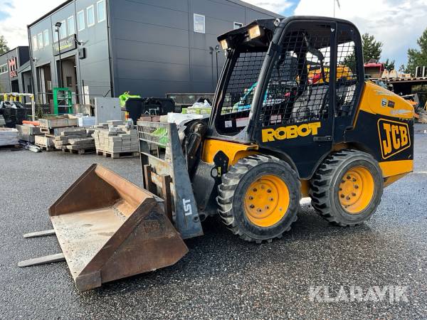 Kompaktlastare JCB Robot med skopa & gafflar