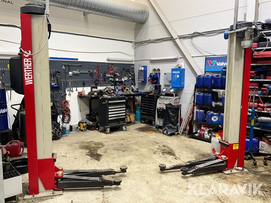 Tvåpelarlyft Werther international 254S/4 4000kg