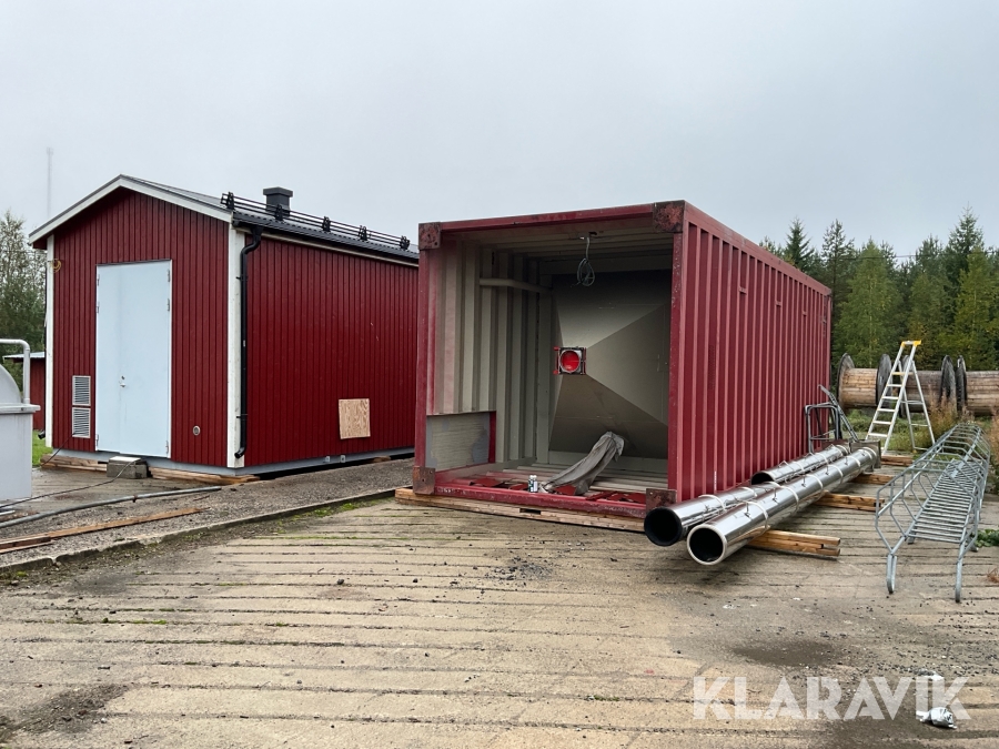 Pelletsanläggning (Panncentral) Dalessandro CS500 med silo och oljepanna