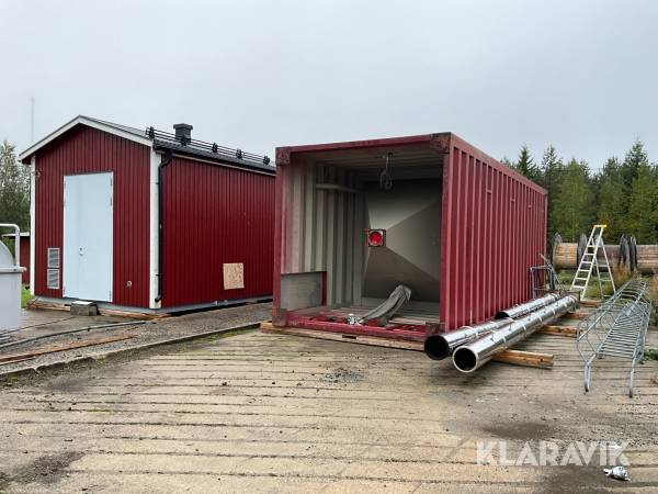 Pelletsanläggning (Panncentral) Dalessandro CS500 med silo och oljepanna