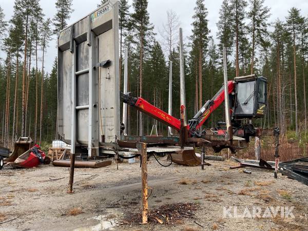 Timmerrede med kran JOAB Kran Epsilon 105