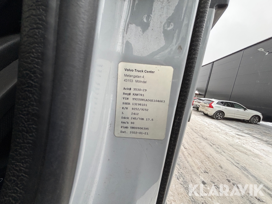 Flyttbil Volvo FL 4*2