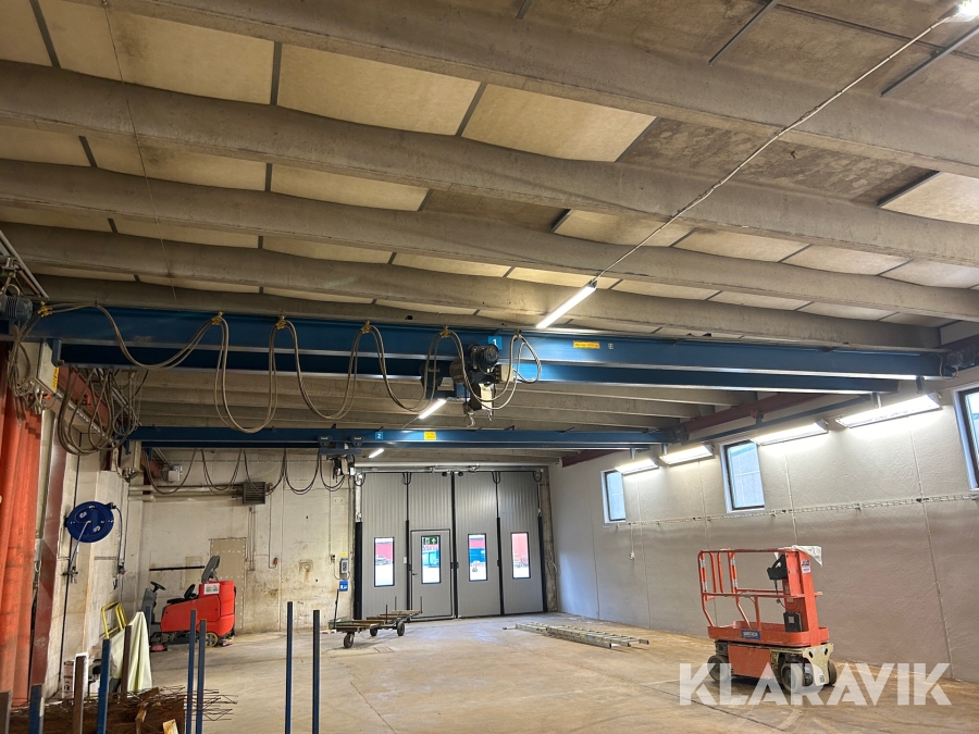 Dubbel Travers Demag GIS 2000 kg med radiostyrning