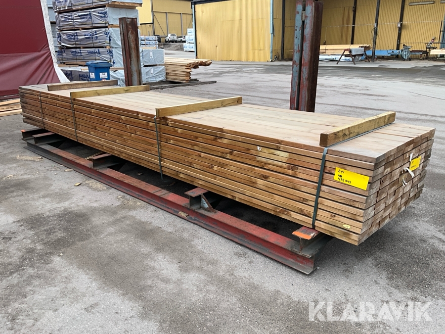 Virkespaket impregnerad trall B-kvalite 34x145 529 Löpmeter