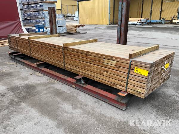 Virkespaket impregnerad trall B-kvalite 34x145 529 Löpmeter