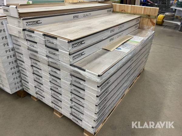 Laminatgolv Uniclic Sandstorm OAK ca 76 kvm