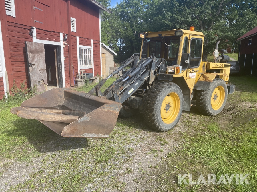 Hjullastare Lundberg 342 skopa och gafflar