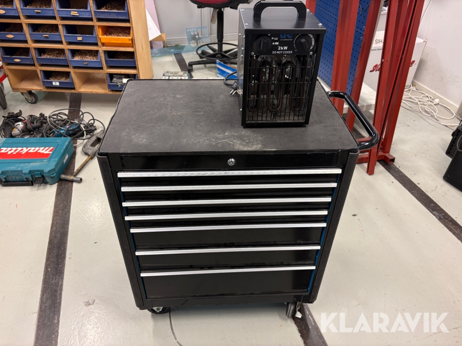 Verktygsvagn & värmefläkt