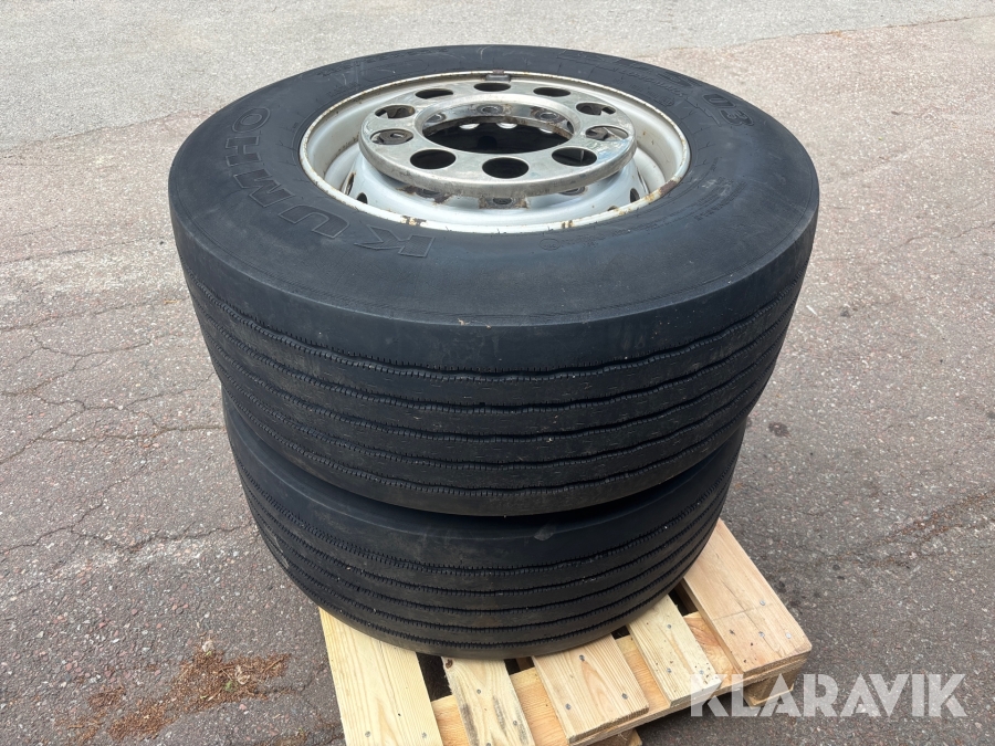 Däck på fälg Kumho KLS 03 385/55R22.5 2st