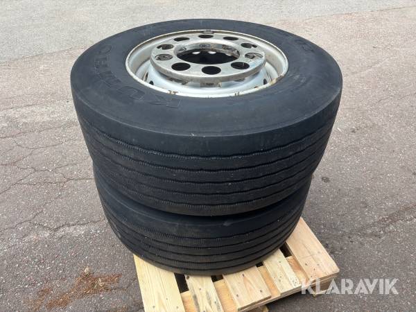 Däck på fälg Kumho KLS 03 385/55R22.5 2st