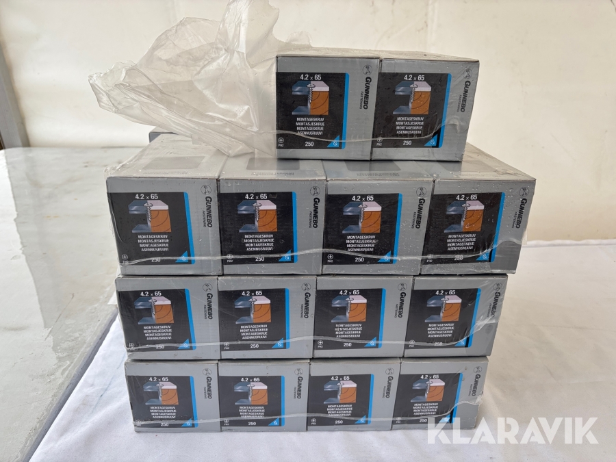 Montageskruv 4.2x65 Gunnebo PH2