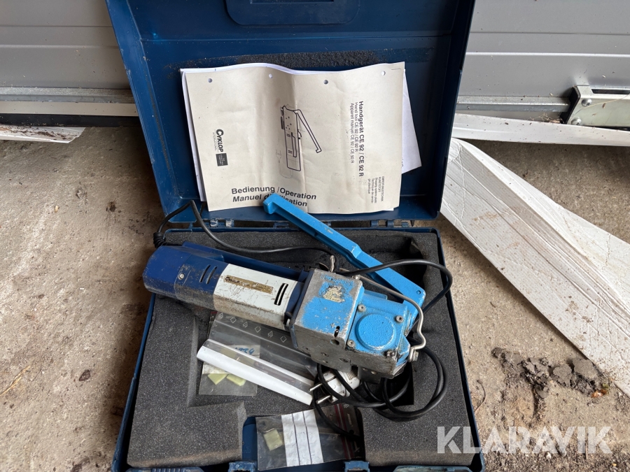 Bandmaskin för plastband Cyklop CF 90-95