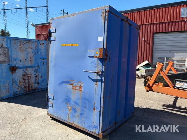 Container med förvaringsfack