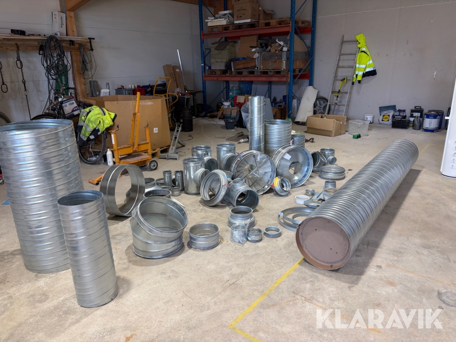 Ventilationsmaterial / diverse längder Kanalluftdon