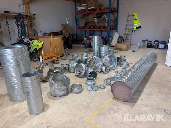 Ventilationsmaterial / diverse längder Kanalluftdon