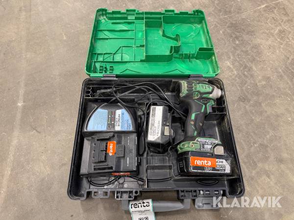 Skruvdragare Hitachi WH 18DBDL2 med 2 batterier