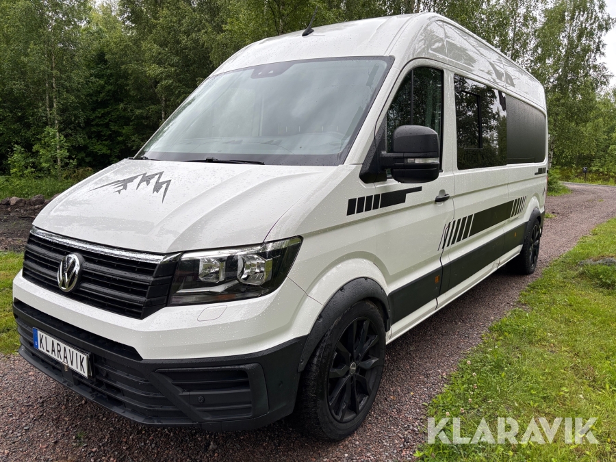 Husbil Volkswagen Crafter 35 med solceller