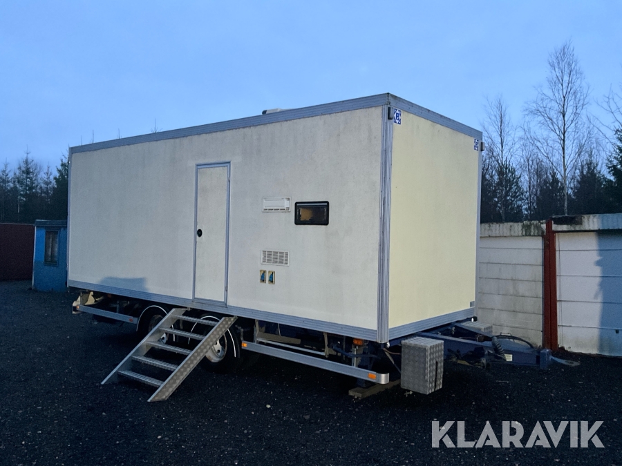 Lastbilssläp med Bodel och verkstad Fruehauf Amcr A2-218