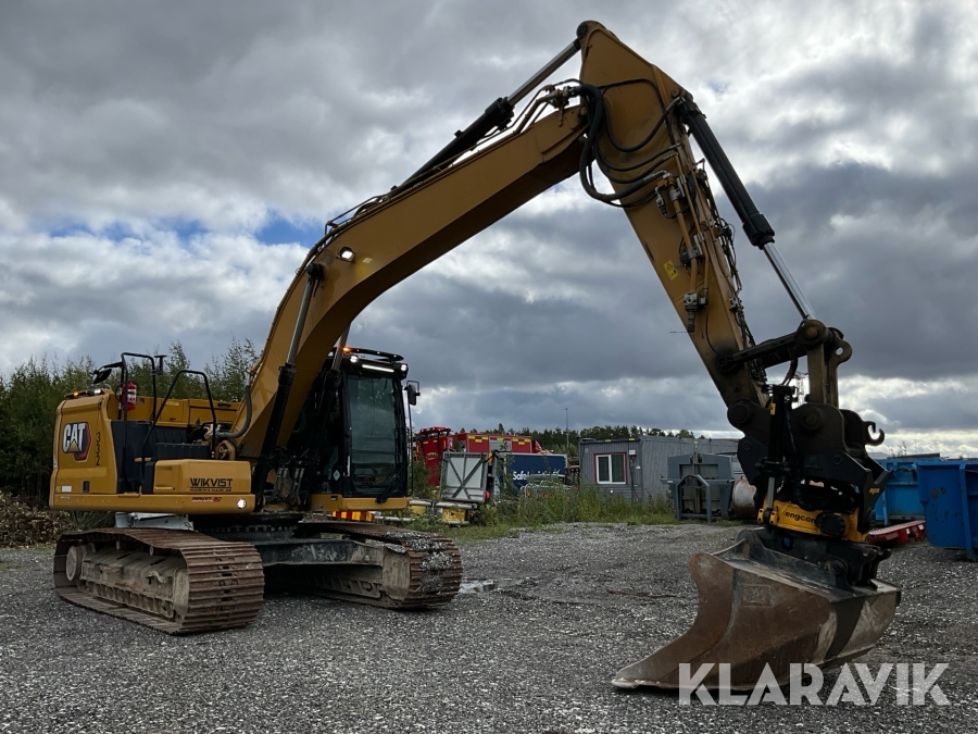 Grävmaskin CAT 320 NG med grävsystem, tilrotator och skoppaket