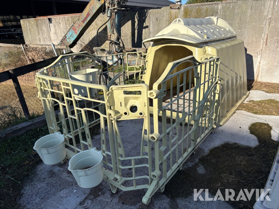 Kalvhydda för 2st kalvar