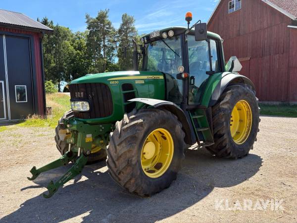 Traktor John Deere 6830 Premium inkl. dubbelmontage