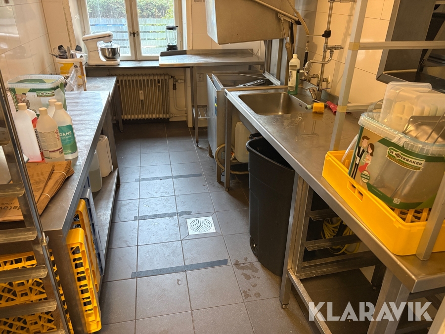 Diskbänkar till restaurangkök