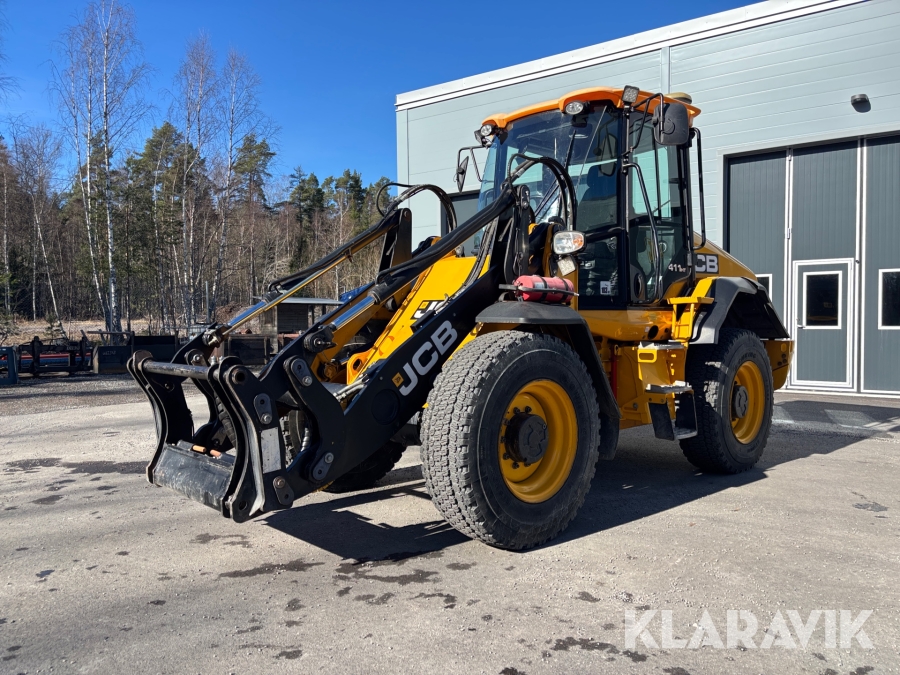 Hjullastare JCB 411 HT med redskap