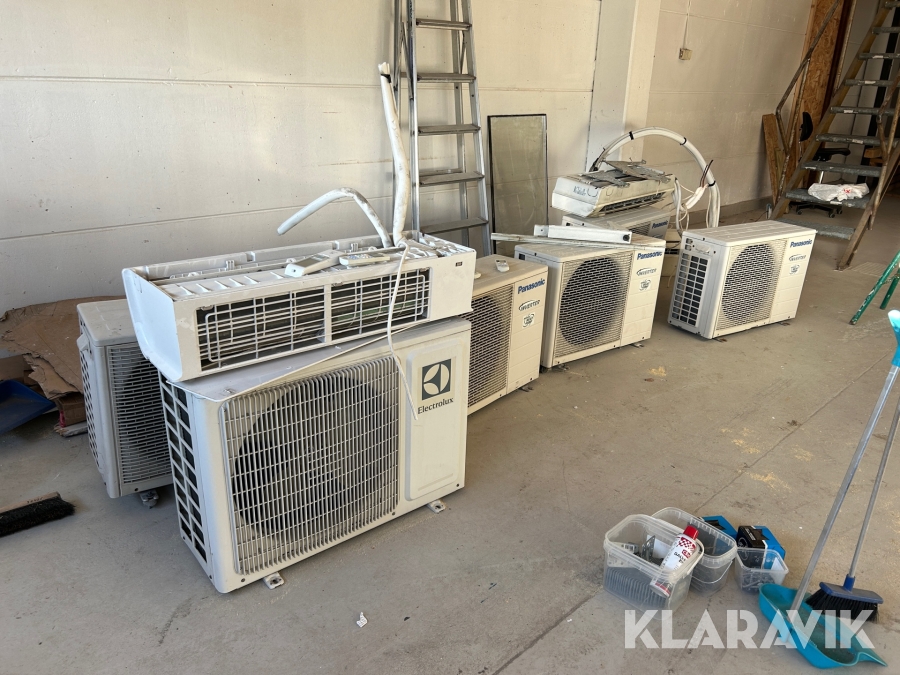 Värmepumpar luft/luft Electrolux & Panasonic 7 st