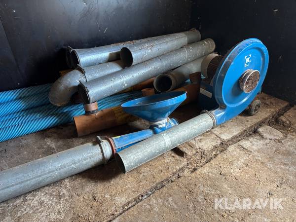 Spannmålsfläkt med påfyllningstratt Kongskilde TRL 75