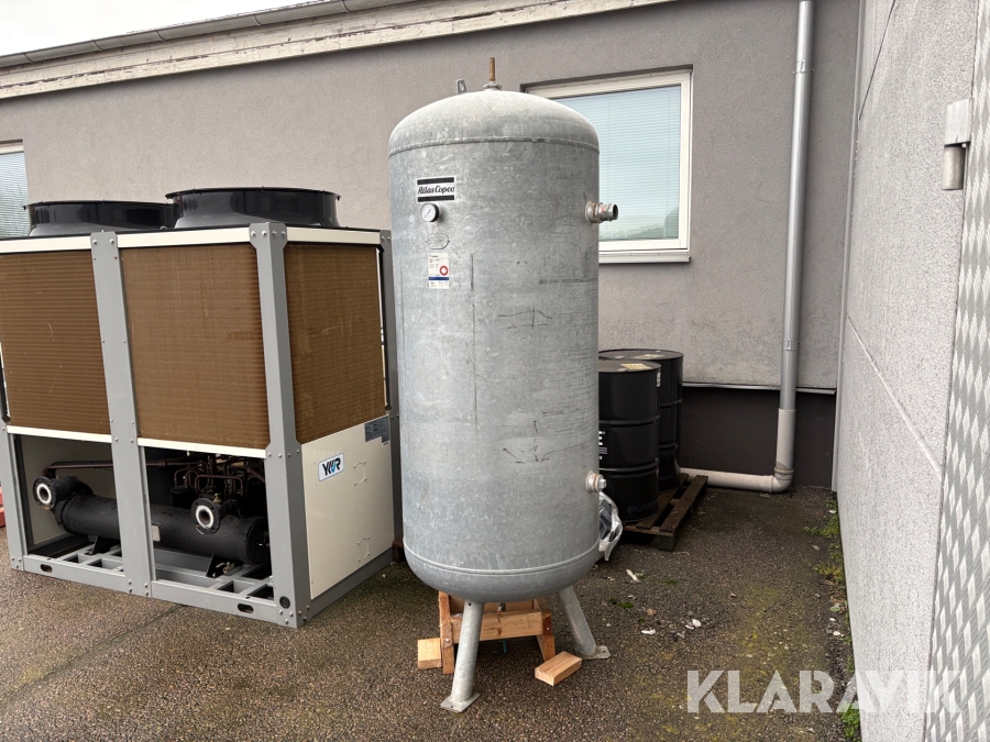 Trycktank Atlas Copco 900 L & 11 bar