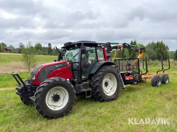 Skogsekipage Valtra N101 Hitech Twintrac med Moheda M101/M40 samt stegmatare