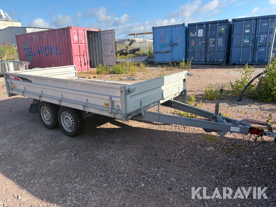 Personbilssläp Tysse KF20 med lämmar