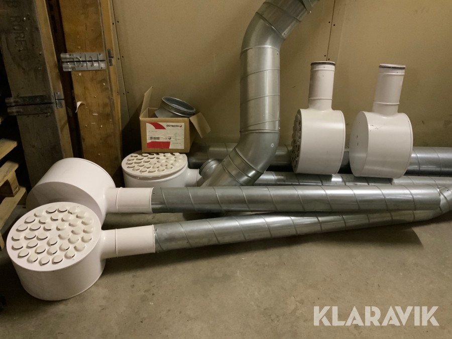 Diverse rör delar och ventilationsdon