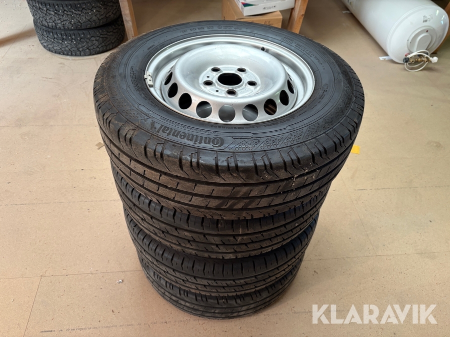 Sommardäck 205/75R16C Continental ContiVanContact 200 4st på plåtfälg