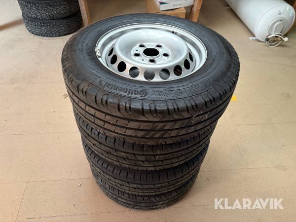 Sommardäck 205/75R16C Continental ContiVanContact 200 4st på plåtfälg