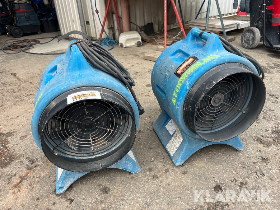 Friskluftsfläktar 2 st Americ VAF-3000