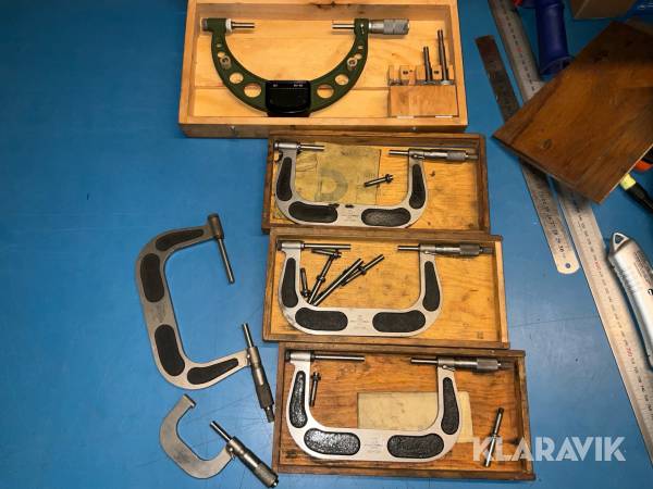 Mikrometrar C.E. Johansson 6 st