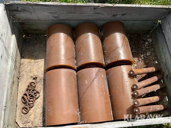 Rullar till lastväxlarflak Gummiklädda 6st