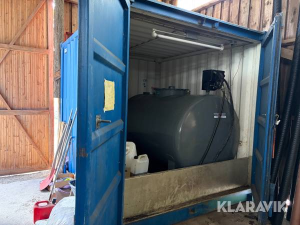 Dieseltank med container GMM & Götlinds 3000l